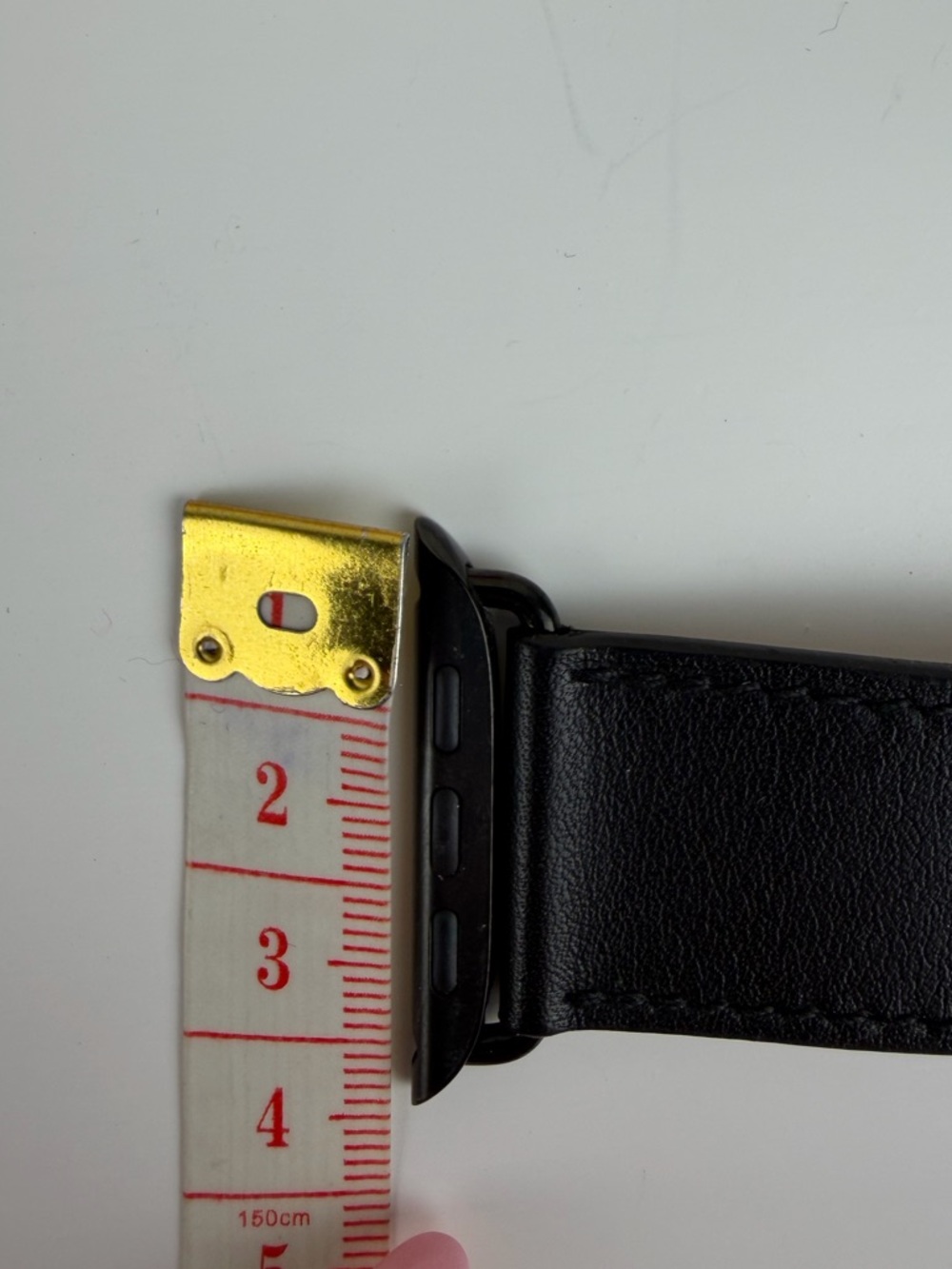 Hermès Apple Watch Band 44mm 45mm Noir Black Single Tour Leather - Picture 10 of 10